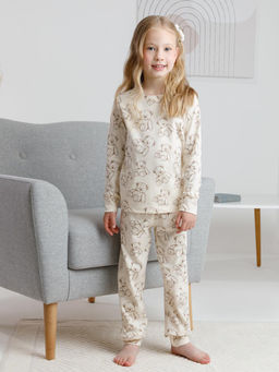 К 1552/айвори,плюшевые мишки пижама дет