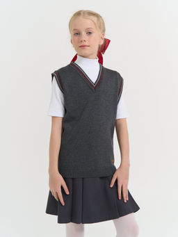 Жилет вязаный Серый 7+ - Bungly фото 3