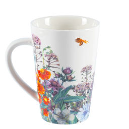 51409 GIPFEL Кружка FLORA 400 мл, 1 шт. Цвет: белый. Материал: фарфор.  фото 2