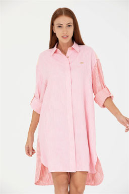 U. S. Polo Assn Женское розовое тканое платье - U.s. polo assn фото 11