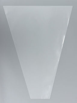 Цена за 50 шт. Пакет для цветов конус "Алиса", прозрачный, 45 х 60 см