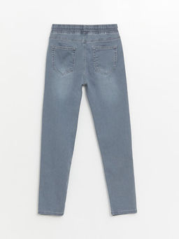 Beli Lastikli Slim Fit Erkek ?ocuk Jean Pantolon