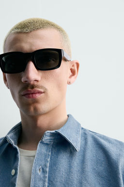 Рубашка Denim Regular Fit пастельно-голубая
