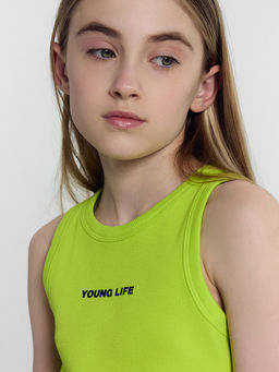 Топ для девочек в лаймово-зеленом цвете - Mark formelle фото 6