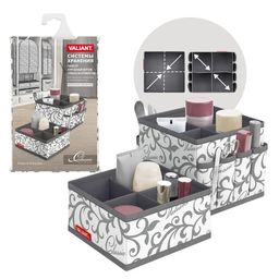 Набор органайзеров-трансформеров, 2 шт., 15*15*12 см и 15*15*7 см, CLASSIC GREY, шт