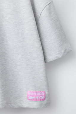 CAMISETA VARSITY TEXTO / Gris vigor? - Zara фото 5