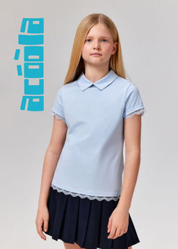 ACOOLA / Блузка детская для девочек Gvinevra голубой