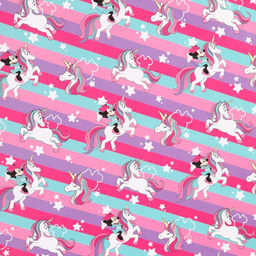 Цена за 10 шт. Упаковочная бумага «Мышка и Единорог», 70 × 100 см,