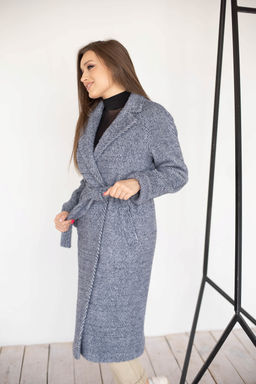 Пальто женское демисезонное 22555 (синий) - Kankan фото 39