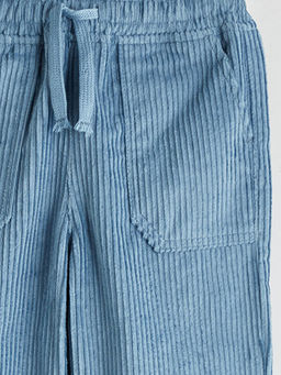 Beli Lastikli Erkek ?ocuk Kadife Pantolon