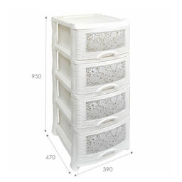 Комод 4-секц.БЕЗ ДЕКОРА "Плетенка", "Ромашка", "Орнамент", "Ажур" арт. 0354/26/21/406/401