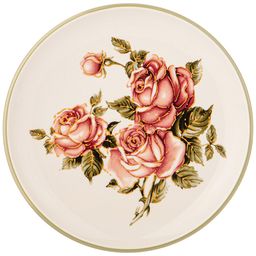 ТАРЕЛКА КОРЕЙСКАЯ РОЗА 21*21 СМ. ВЫСОТА=2,5 СМ.