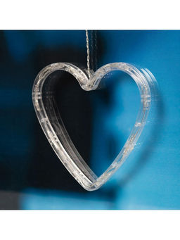 Гирлянда Бахрома 2.4?0.9 м с насадками Сердце, IP20, прозрачная нить, 186 LED, свечение белое, 8 режимов, 220 В - Luazon lighting фото 11