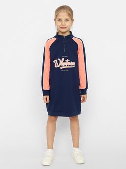 CRB wear/CWJG 63358-41-342 Платье для девочки,темно-синий/Ex.Cherubino
