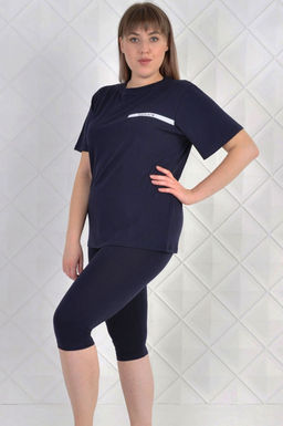 Арт. 5625 Костюм с бриджами 50-58 (5 шт) Цвет:верх-ультрамарин, низ-ультрамарин