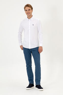 Erkek Beyaz Uzun Kollu Basic G_mlek Sepette S_rpriz _ndirim - U.s. polo assn фото 4