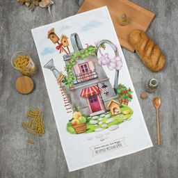 Цена за 2 шт. Полотенце Этель Любимый дом 40х73 см, 100% хлопок, саржа 190 гр/м2  фото 3