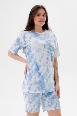 Костюм из кулирки унисекс дым голубой макси - Амадэль фото 9