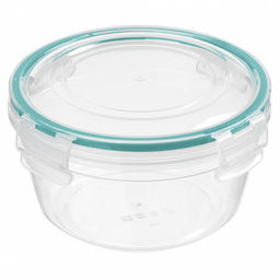 Контейнер для продуктов герметичный круглый 0,5л с замками (бесцветный) 221161318/02