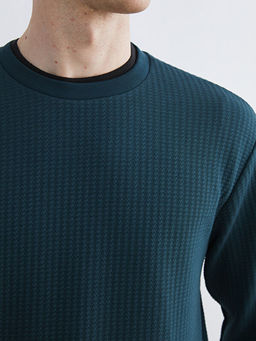 Bisiklet Yaka Erkek Sweatshirt