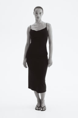 Vestido de tirantes interlock - H&m фото 3