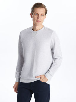 Bisiklet Yaka Uzun Kollu Erkek Sweatshirt - Waikiki фото 3