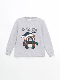 Bisiklet Yaka Polar Erkek ?ocuk Pijama Tak?m?