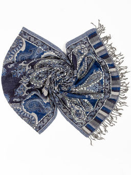 Палантин с вышивкой (шерсть вареная) в ассортименте № Тк906/92