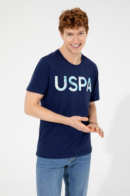 Мужская темно-синяя футболка с круглым вырезом Неожиданная скидка в корзине - U.s. polo assn фото 4