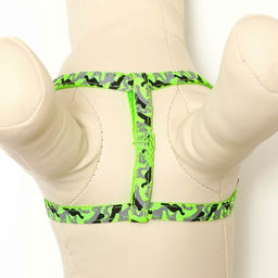 Комплект прошитый Милитари, поводок 120 х 1 см, ОГ 23-35 см, хаки - Пижон фото 5