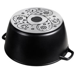 Кастрюля с антипригарным покрытием 8л, д30см Классик, h15см, s0,4см, литые ручки, стеклянная крышка с пароотводом, подарочная упаковка (Россия) - Домашняя мода фото 4