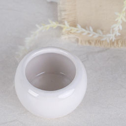 Кашпо 10х10x7 см / 102W /уп 288/белое - Галеонтрейд фото 2