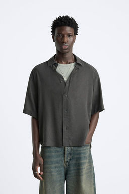 LYOCELL BLEND JACQUARD SHIRT - Zara фото 2