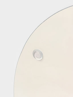 Этажерка-фруктовница круглая Доляна Маффин, 2 яруса, d=25/20 см, стекло фото 5