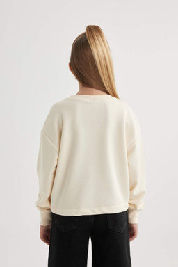 Толстовка с круглым вырезом для девочек Disney Микки Маус и друзья - Defacto фото 6