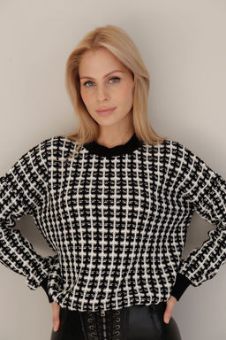 10398 Джемпер чёрно-белый - Martichelli фото 4