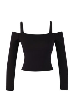 Ekru F?rcal? Scuba Ici Pedli Regular Bluz THMAW26BZ00003 - Trendyolmilla фото 11