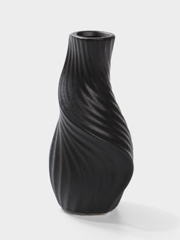 Ваза настольная керамика "Пласидо" 18х8 см, чёрный