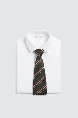 100% SILK STRIPED LIMITED EDITION TIE - Zara фото 4