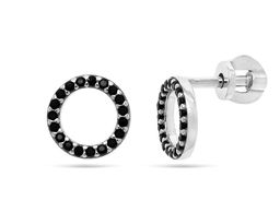 Серьги из серебра куб.циркон., В10-1074ч