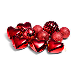 Набор новогодних украшений (12шт.) в пакете