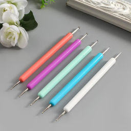 Инструменты для придания формы фоамирану Пастель набор 5 шт 12 см - Арт узор фото 2