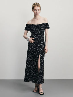 Платье миди с цветочным принтом / Zarina