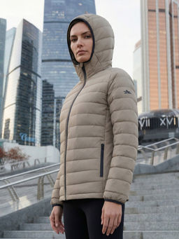 Куртка женская гибридная стёганая с капюшоном с графеновой подкладкой синего цвета 9622_1S - Valianly фото 80