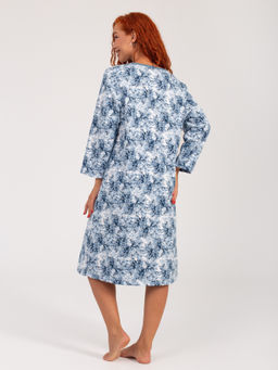 Ночная сорочка женская футер начёс МАДИНА ИНДИГО - Domtrik фото 8