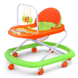 Ходунки с подвесными игрушками и музыкальным цветком (оранжевый-зеленый) пакете Ходунки с подвесными игрушками и музыкальным цветком (оранжевый-зеленый) пакете