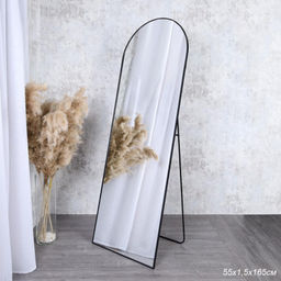 Зеркало в алюминиевой раме напольное/настенное 550х1650 / HLQW-AM09005 /уп 1/