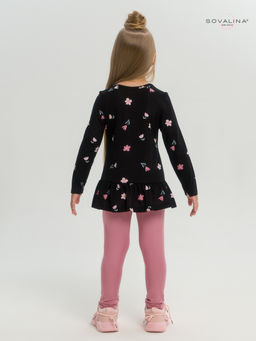 Костюм Алиса тюльпаны на черном-сухая роза - Sovalina фото 29