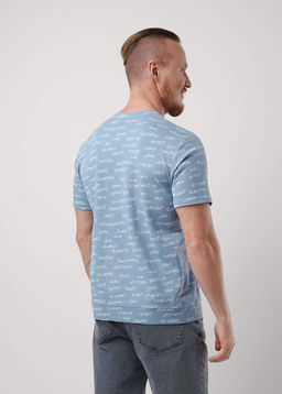 CLE Футболка муж. 552475/09зн т.голубой/молочный - Clever wear фото 2