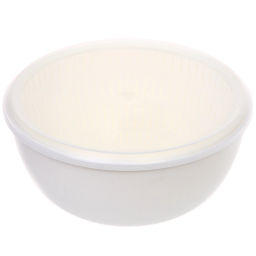 Дуршлаг пластиковый "Фаттория" 24*11см двойной с чашей и крышкой